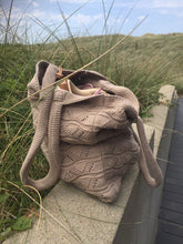 STRIKKET SHOPPING BAG - KHAKI - 37X37 CM