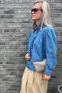 LIMITED EDITION - KNITTED CLUTCH - CROSS-BODY CHAIN ​​- 22x11x5CM - KHAKI