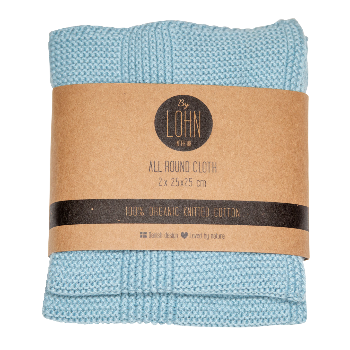 2 X ALL ROUND CLOTH 25x25CM - BLUE