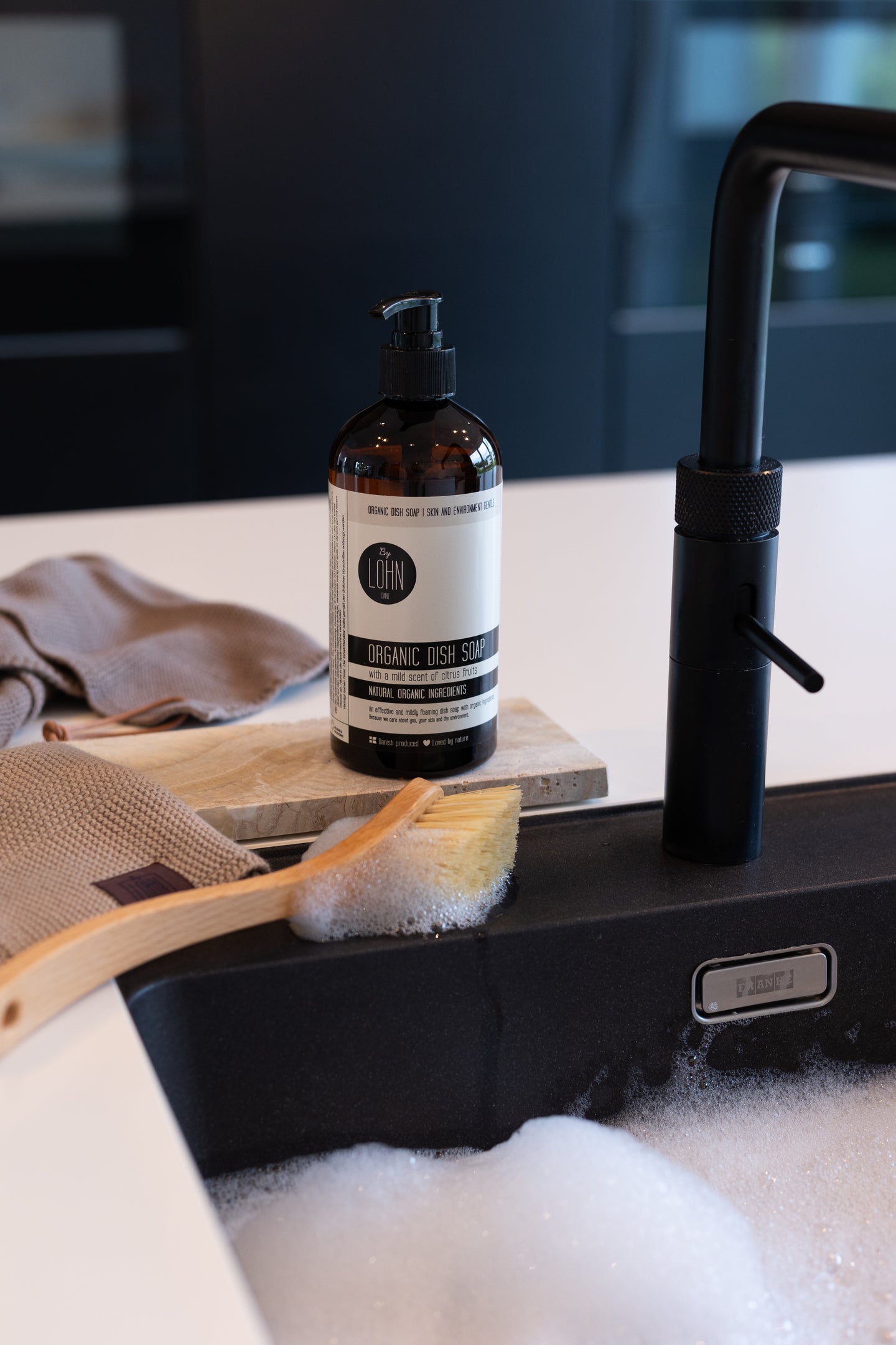 BÆREDYGTIG OPVASKEBØRSTE - TAMPICOFIBRE - 23x4CM