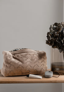 GIFT SET - KNIT CLUTCH - 22X11X5CM + PURSE 13X9CM - ROSE