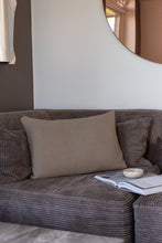 KNITTED CUSHION - SQUARE - BEIGE MELANGE - 60x40CM