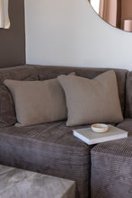 KNITTED CUSHION - SQUARE - BEIGE MELANGE - 60x40CM