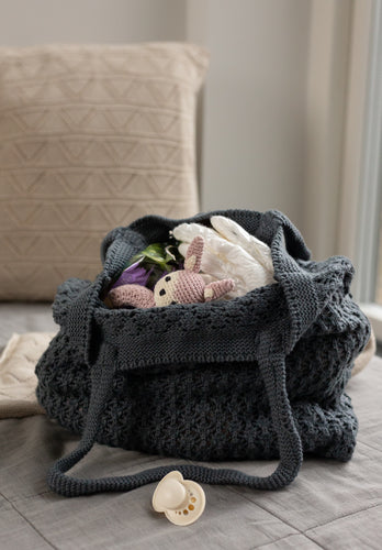 KNITTED NET - ROSE - 37X37 CM