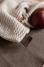 KNITTED ALL ROUND BACK - BEIGE MELANGE - 20X30 CM