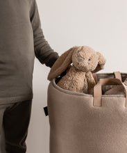 STRIKKET ALL ROUND KURV - KHAKI - 55X38 CM (VAREPRØVE)