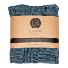STRIKKET ALL ROUND KLUD - DARK GREY- 25x25 CM (2 STK)