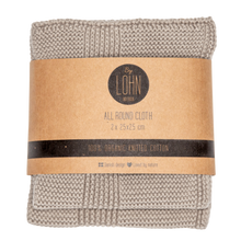 GIFT SET - 2X NAPKINS - KHAKI + 2X NAPKIN RINGS 