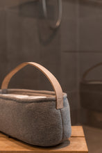 STRIKKET TOILETPAPIRSHOLDER - GREY MELANGE - 15 CM