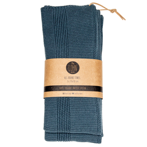 GIFT SET - 2 X TOWELS + 2X CLOTHS - DARK GRAY