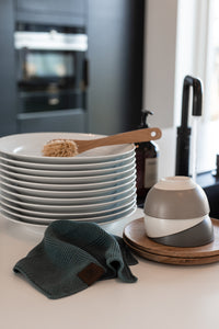 STRIKKET ALL ROUND KLUD - DARK GREY - 25x25 CM (2 STK)