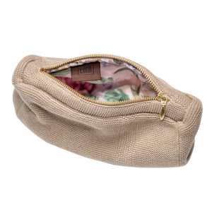KNIT CLUTCH-KHAKI-19X11X5CM