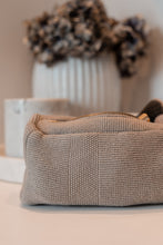 KNIT CLUTCH-KHAKI-19X11X5CM
