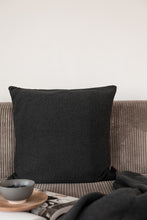 STRIKKET PUDE - DARK GREY MELANGE - 50x50CM