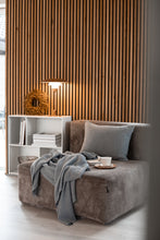 SET - 1X KNITTED PLAID + 1X CUSHION - MEDIUM GRAY MELANGE