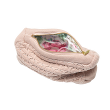 FÅ STYK - CLUTCH MED SATINFOER - ROSE - 19X11X5 CM