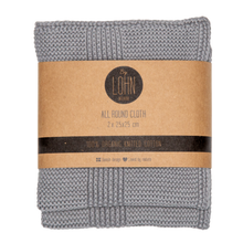 KNITTED CLOTH - SPANISH GRAY - 25x25 CM (2 PCS) 