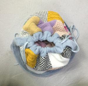 SAMPLE - KNIT CUSHION - QVILT - MEDIUM GRAY MELANGE - 50x50 cm