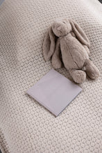 KNITTED JUNIOR BED BED - SQUARE - BEIGE - 140x160CM