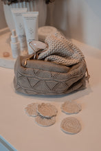 GIFT SET - BAG WITH 10 PIECES OF ROUNDS Ø7cm + CLUTCH 22X11X5CM - KHAKI